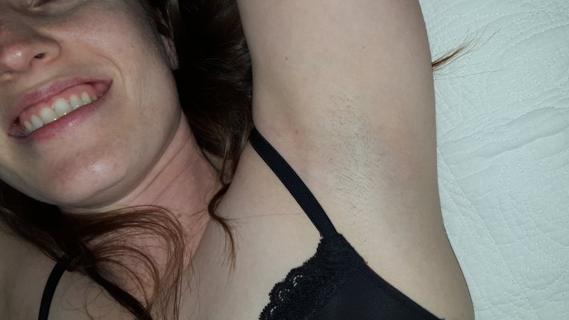 Sweaty hairy armpits