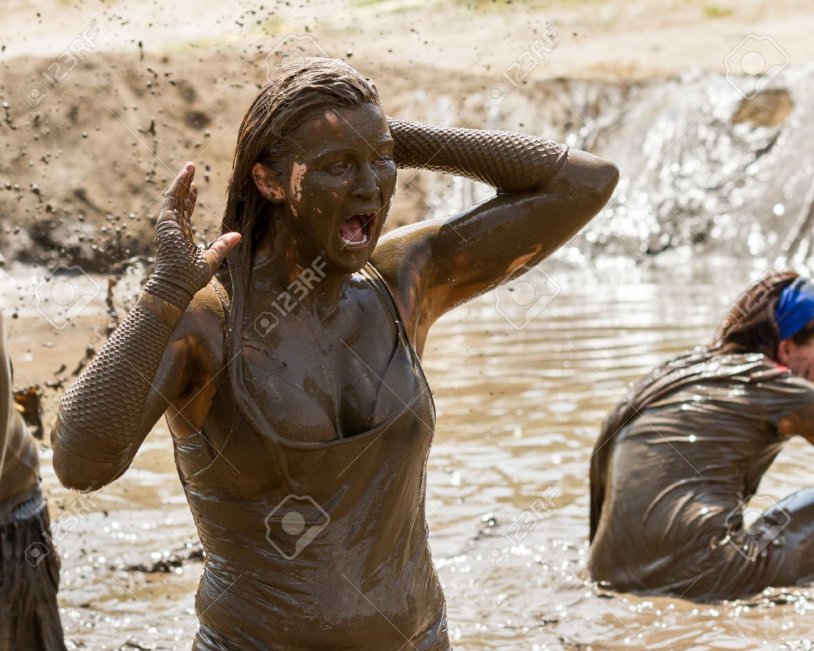 Girls Dirt with a sword on the beach