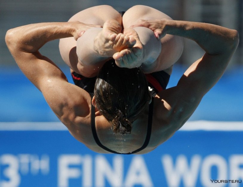 Drying in the water of a girl