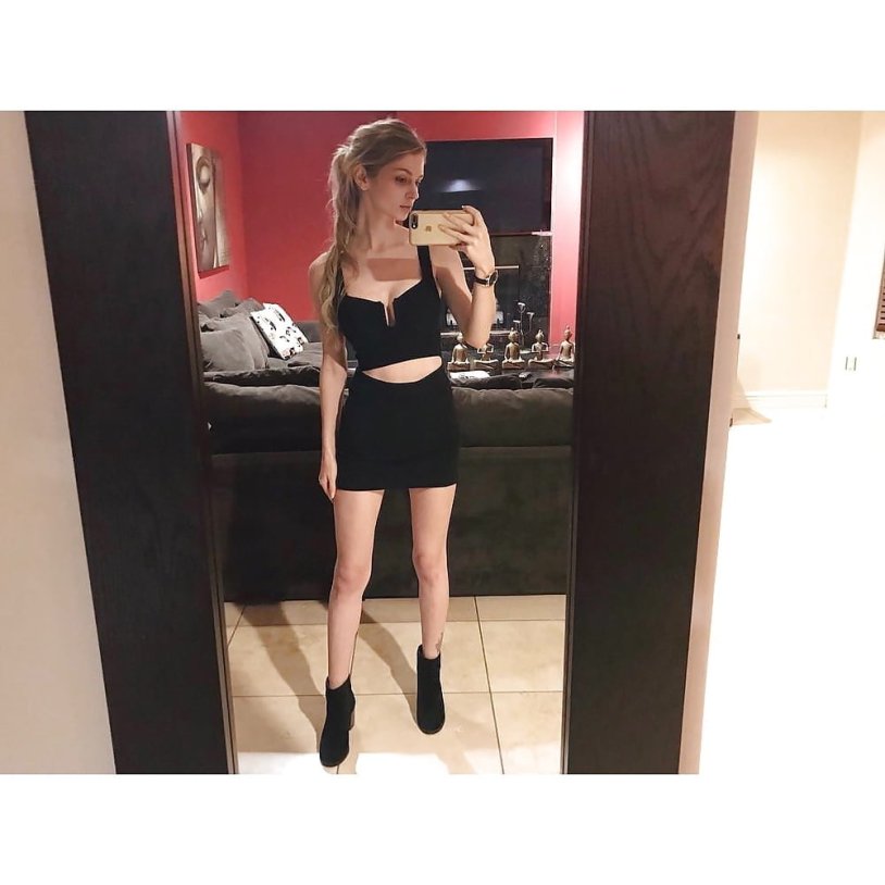 Nadia Nabokova in a dress