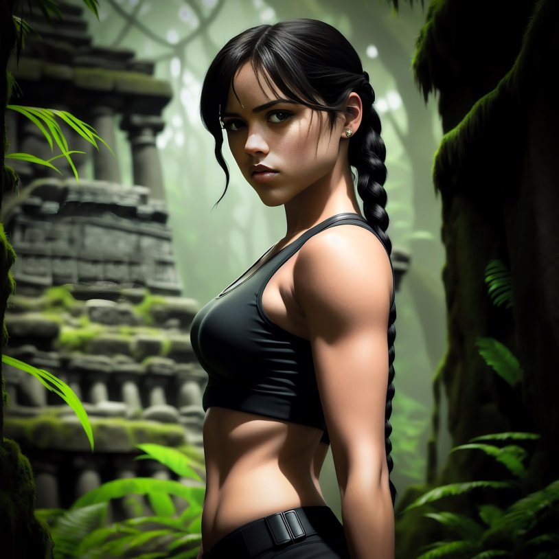 Jenna Ortega Lara Croft Neuroset