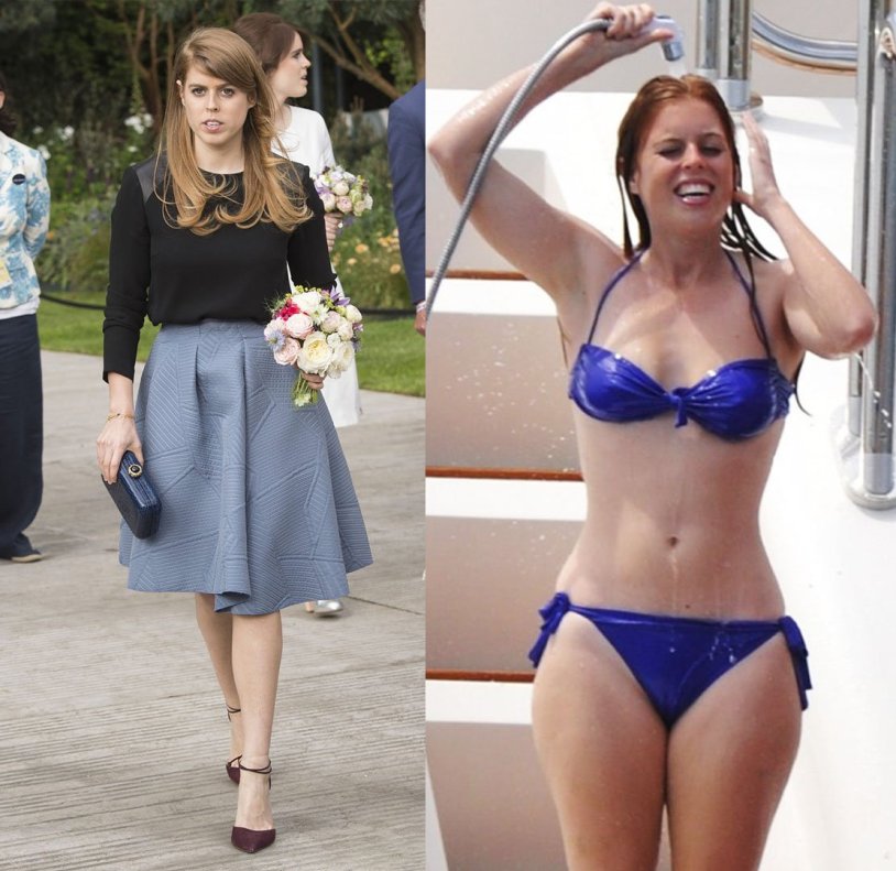 Princess Beatrice York in a swimsuit