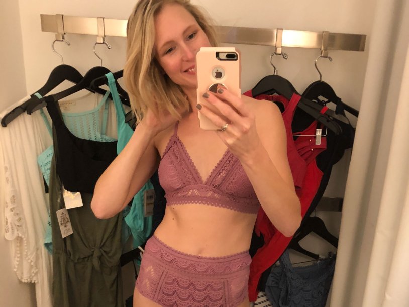 Selfies of women in underwear