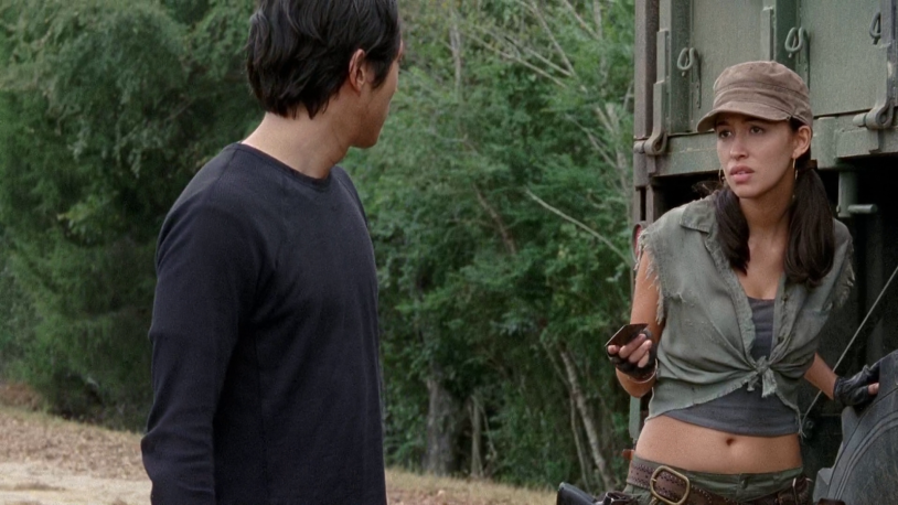 Christian Serratos walking