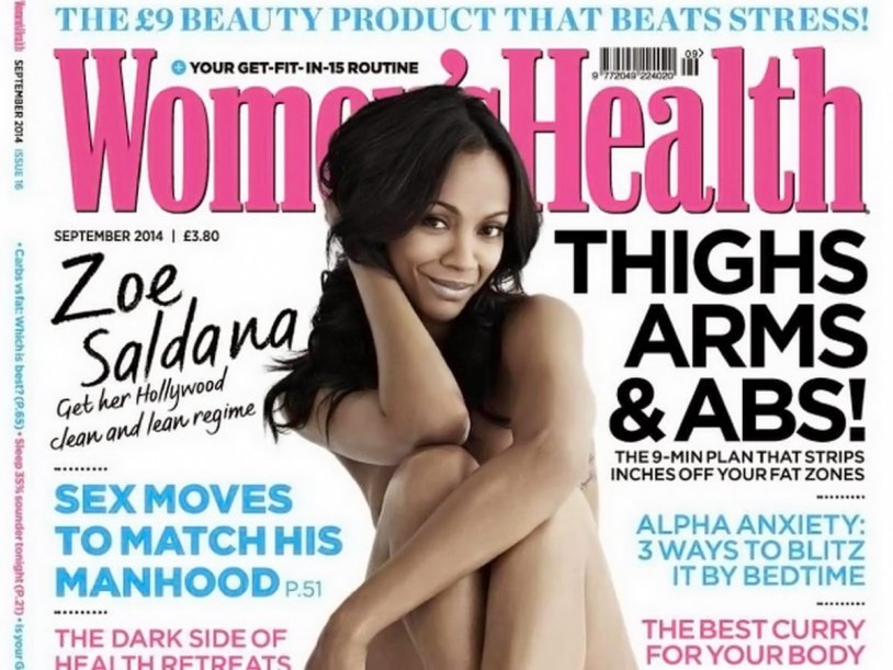 Women’s Health 2014 Zoe Saldan Naked