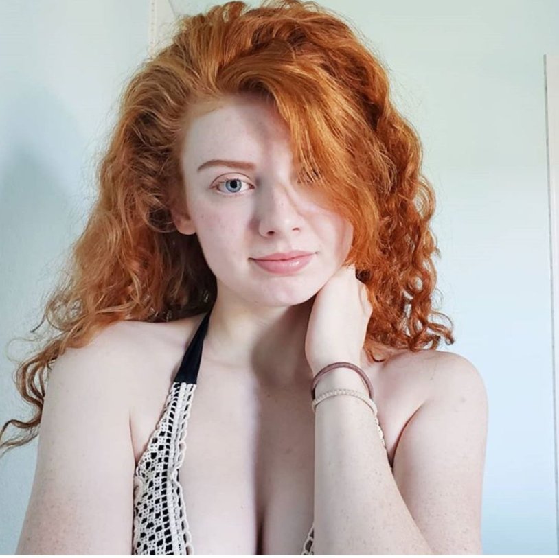 Nipples in real red -haired women