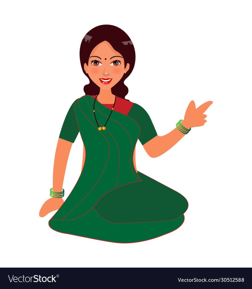 Indian woman Vector