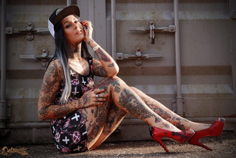 Paula Levina Tattoo Model