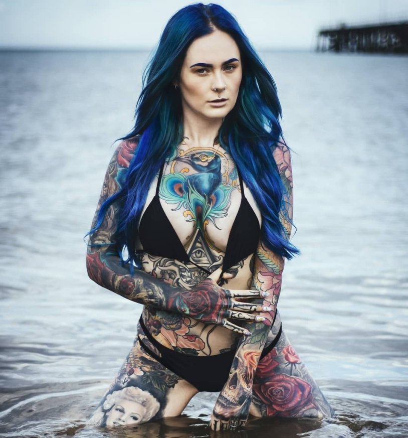 Sarah Gray Tattoo model