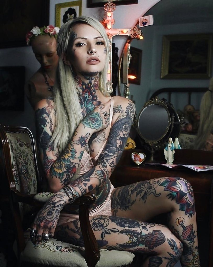 Tatyana Vasilkova tattoo model