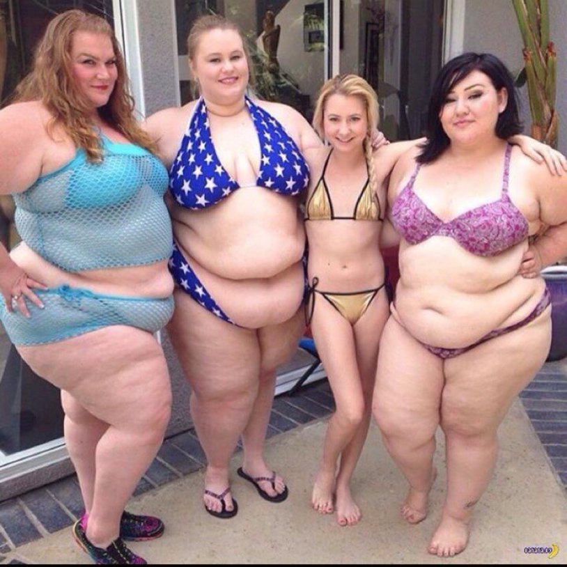 Several fat women