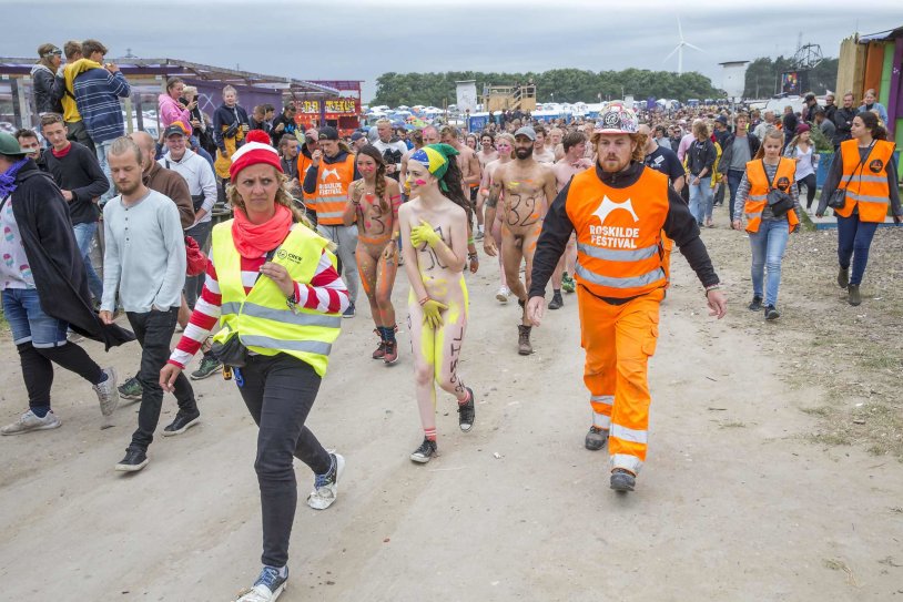 Roskilde Festival 2008 (Denmark) Naked women