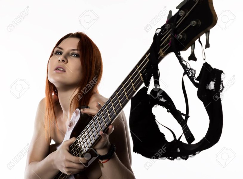 Naked rock star Irina