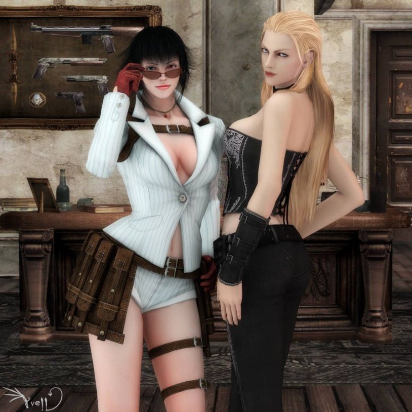Devil May Cry Lady and Trish