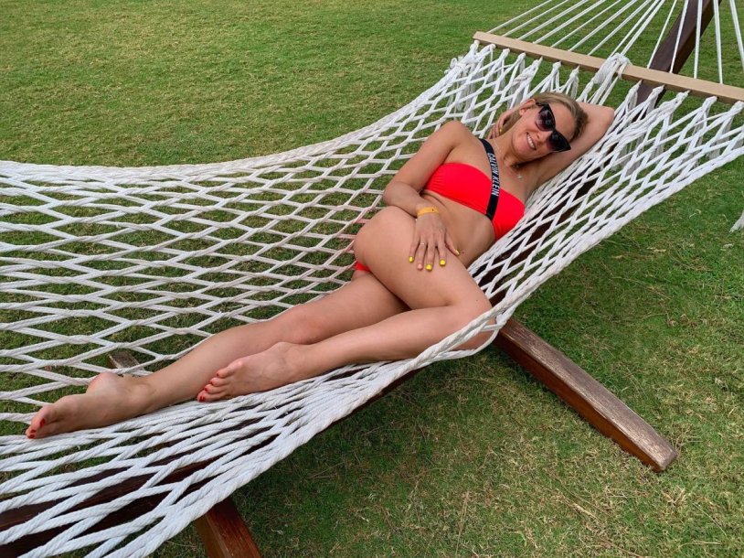 Alla Shishkina in a swimsuit