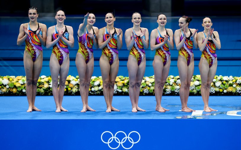 Synchronous swimming Olympics 2021 in Tokyo Russia