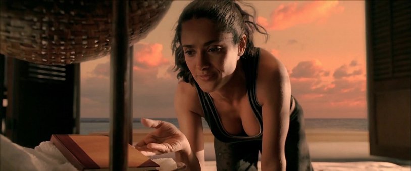 Salma Hayek after sunset