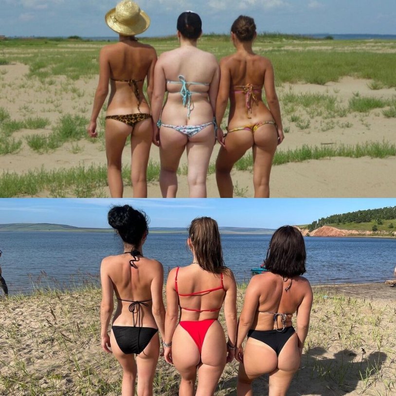 Girls 15 years old in swimsuits