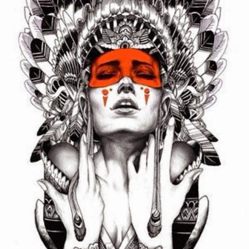 Indian tattoo sketch