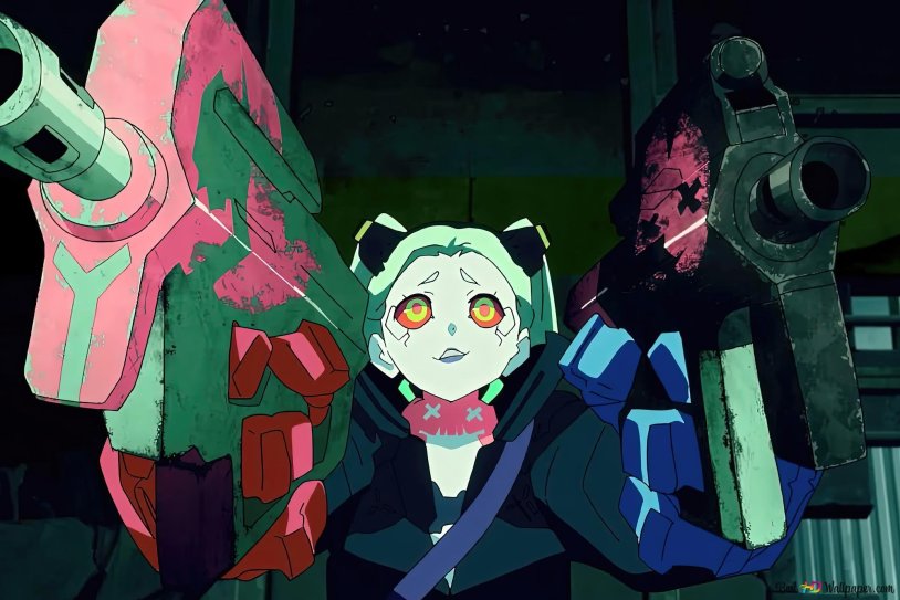 Cyberpank running along the edge of Cyberpunk: Edgerunners