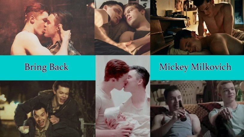 Wallpaper with Ien Gallager and Mickey Milkovich
