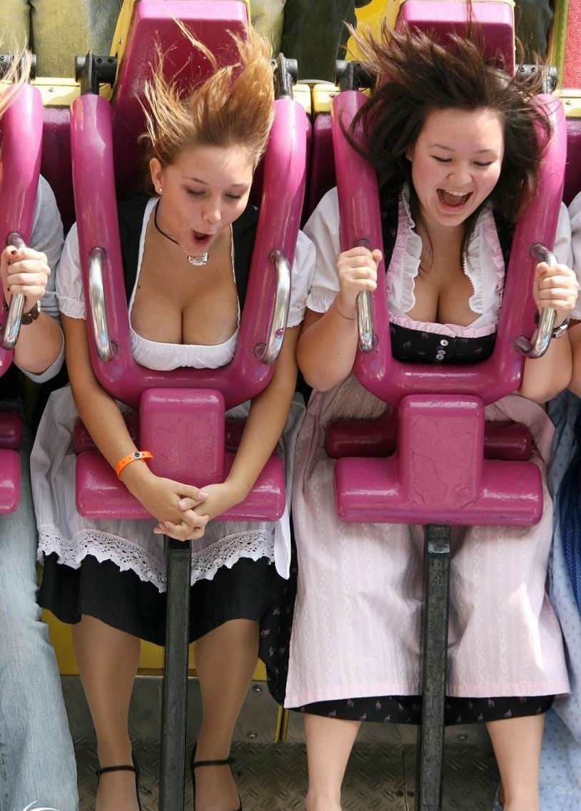 Girl on the attraction