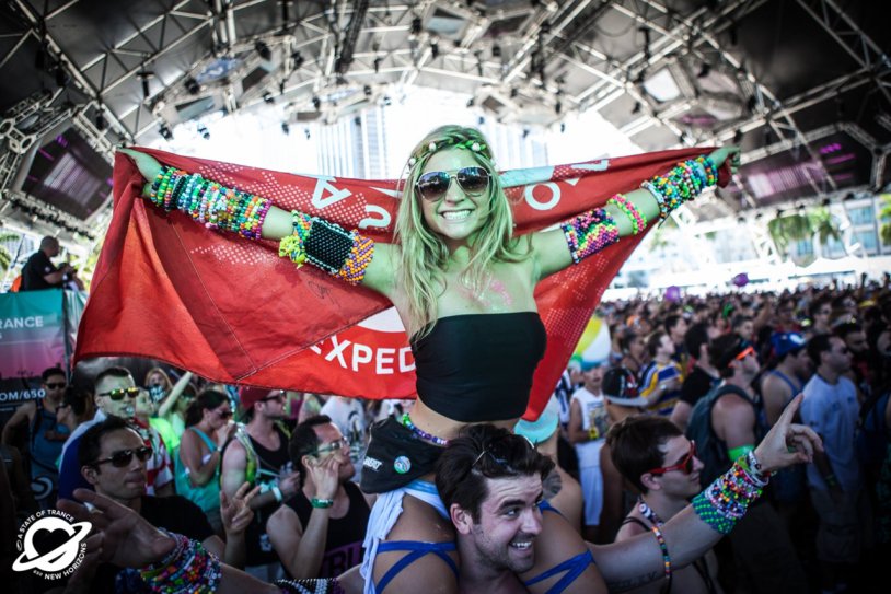 Girls at the music festival