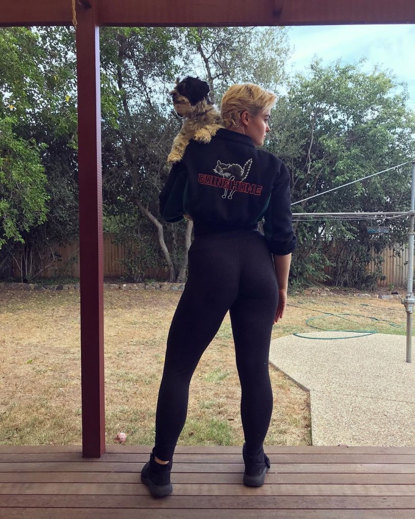 Girl with big priests