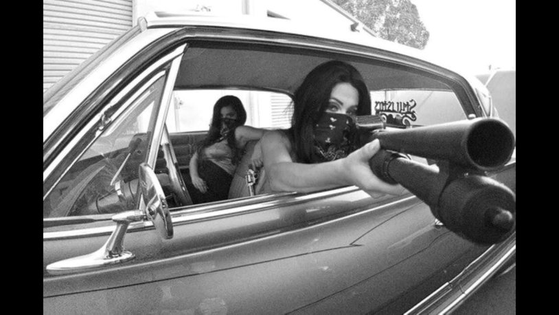 Girl with a car in a car