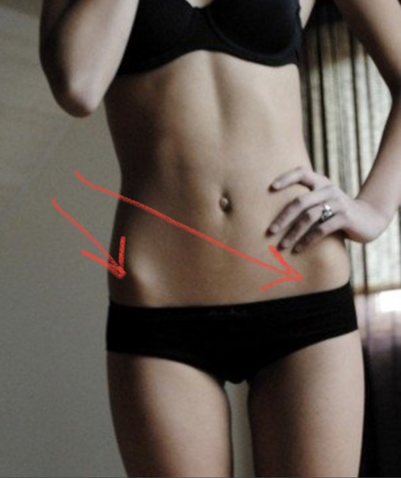 The thin female body