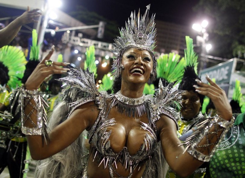 Girls on the carnival in Rio de Janeiro
