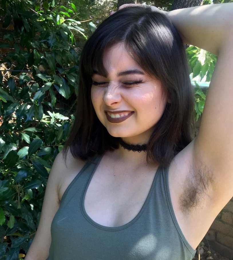 Hairy of Caucasian women