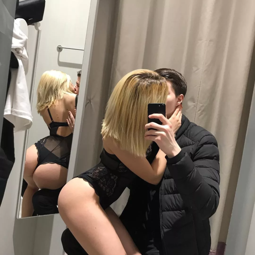 In the fitting room