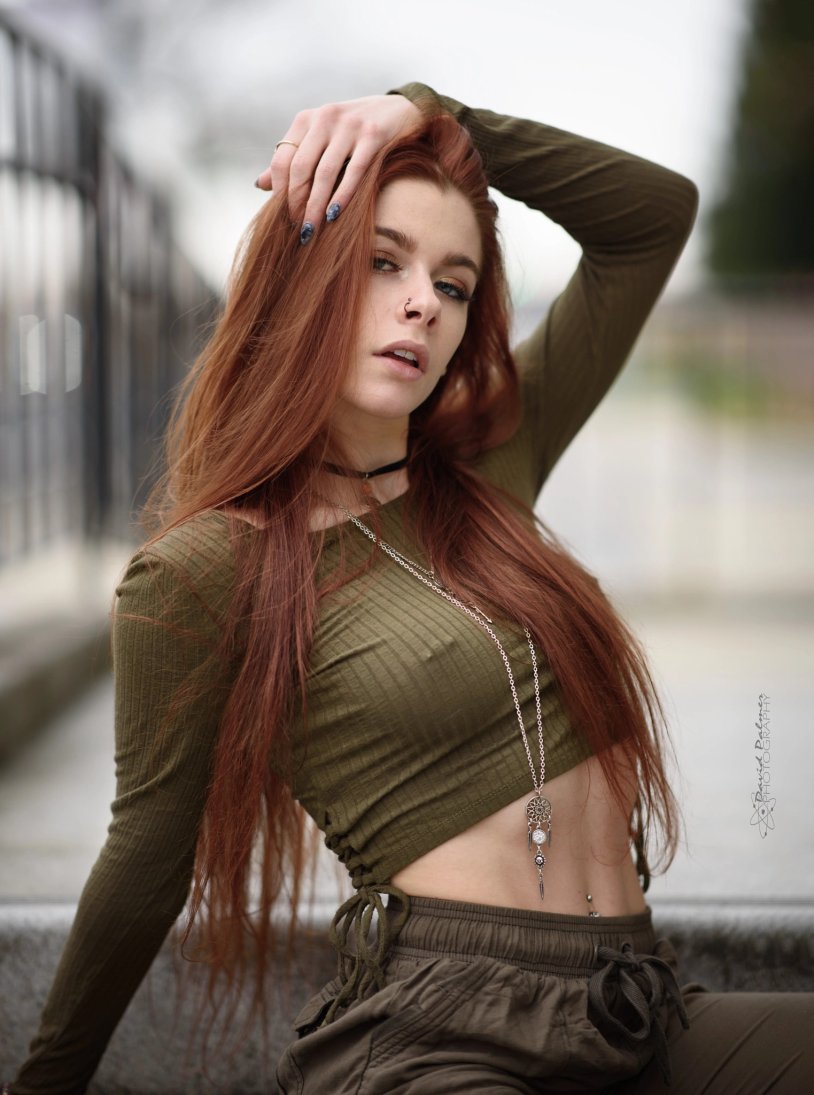 Cute Girl with Pierced Nipples Photo Session