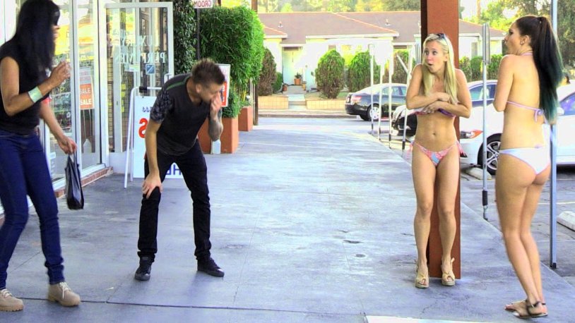 Separate girls on the street