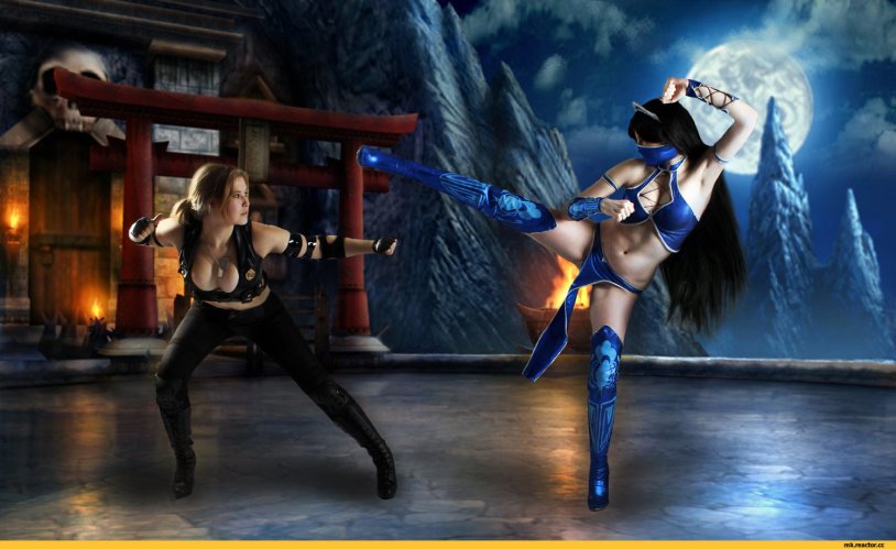 Sonya Blade and Kitan