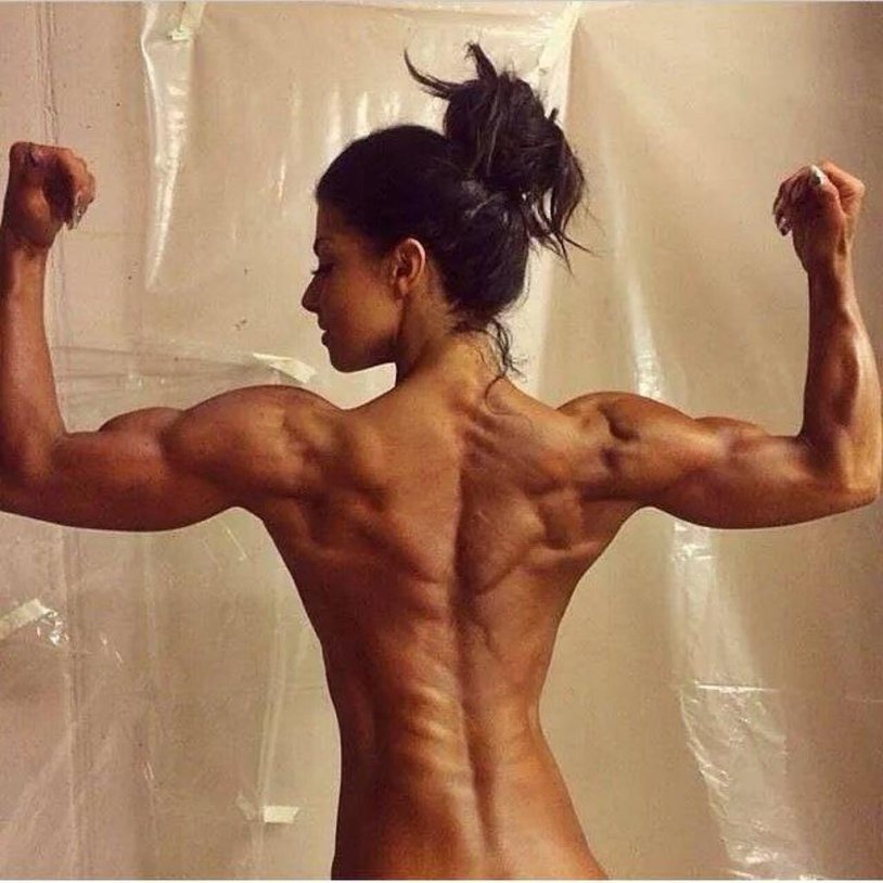 Pumped female back