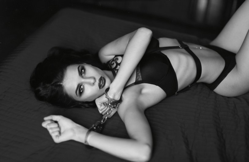 Girl in lingerie and handcuffs