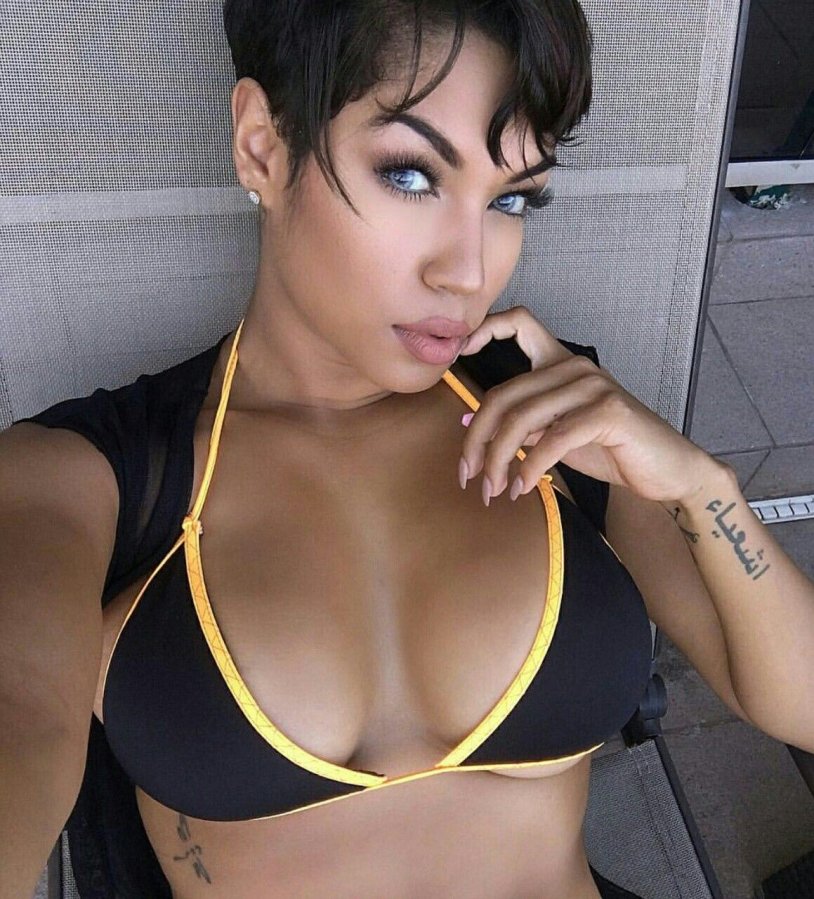 Girl in selfie shorts