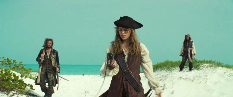 The chest of dead pirates Caribbean Sea