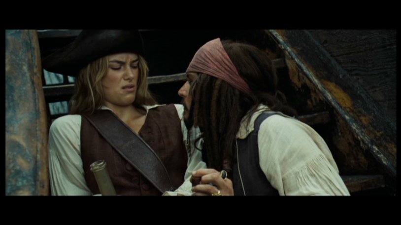 The Caribbean Pirates Lord Becket and Jack Sparrow