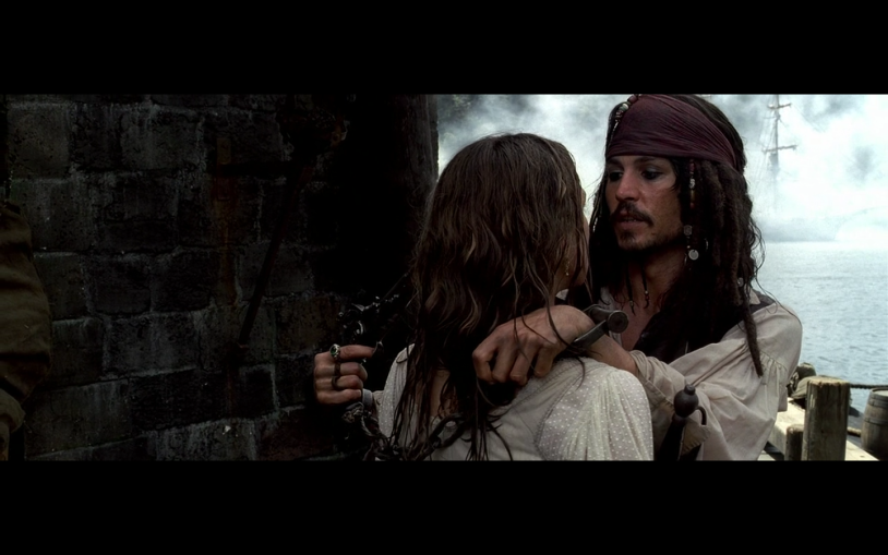Elizabeth Swann and Captain Jack
