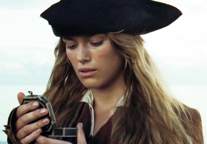 Kira Knightley Pirates of the Caribbean Sea GIF