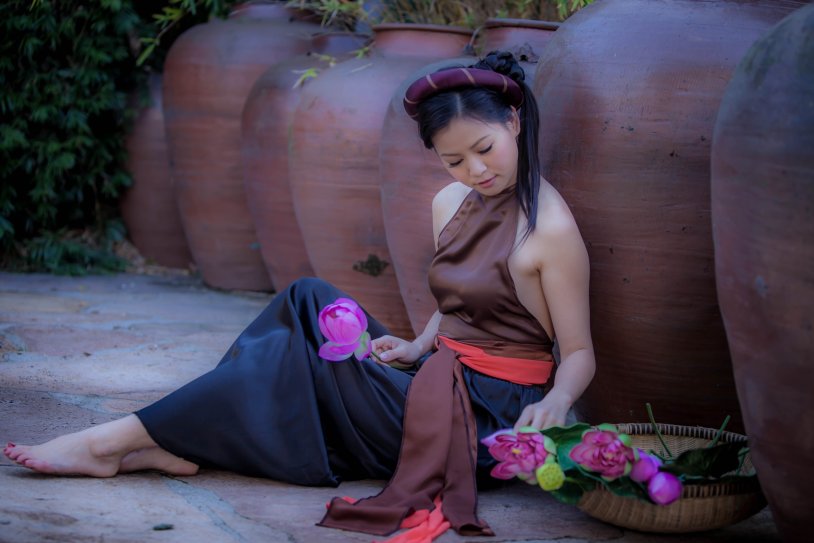Vietnamese village girls