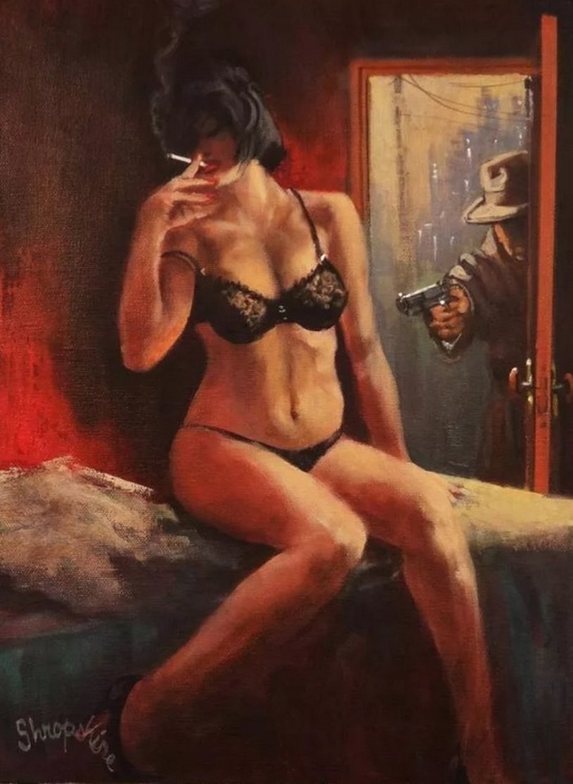 Modern painting nude