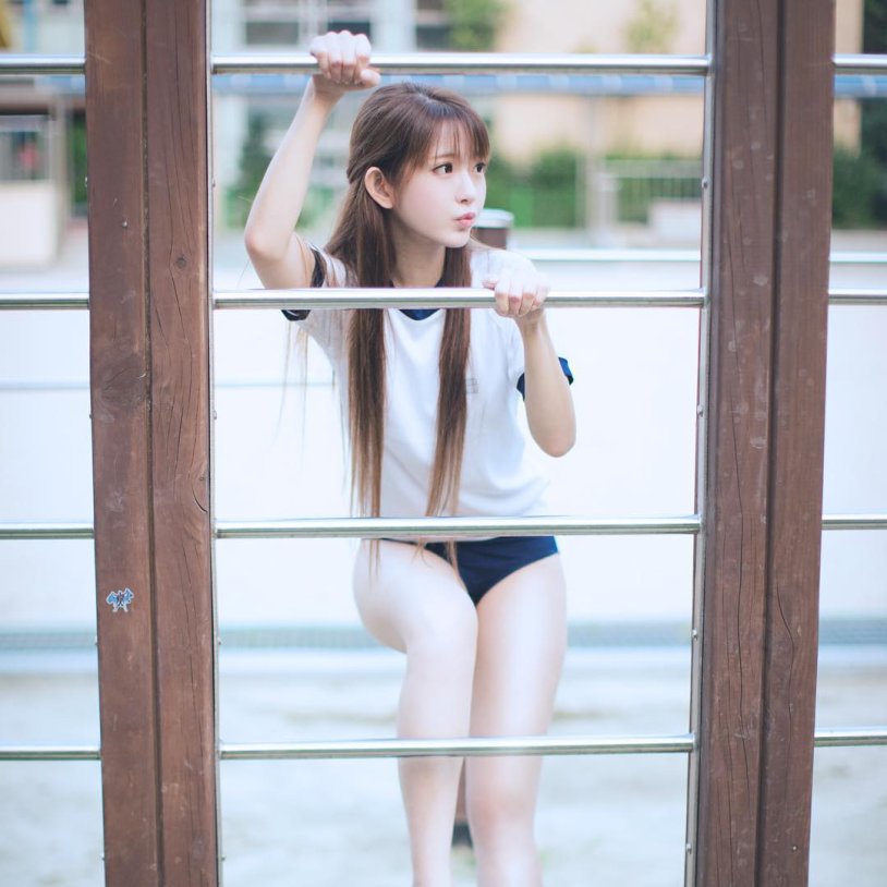 Japanese chan in a swimsuit