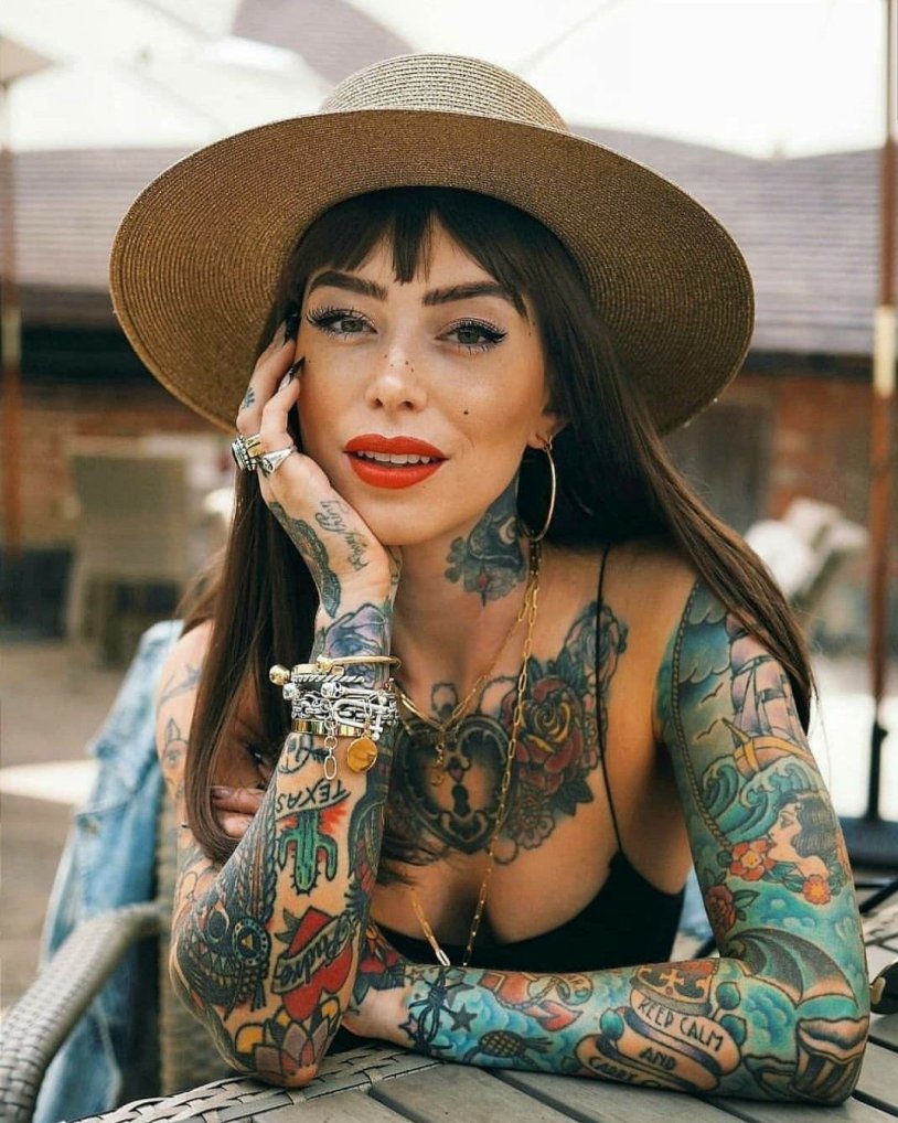 Tattooed girl