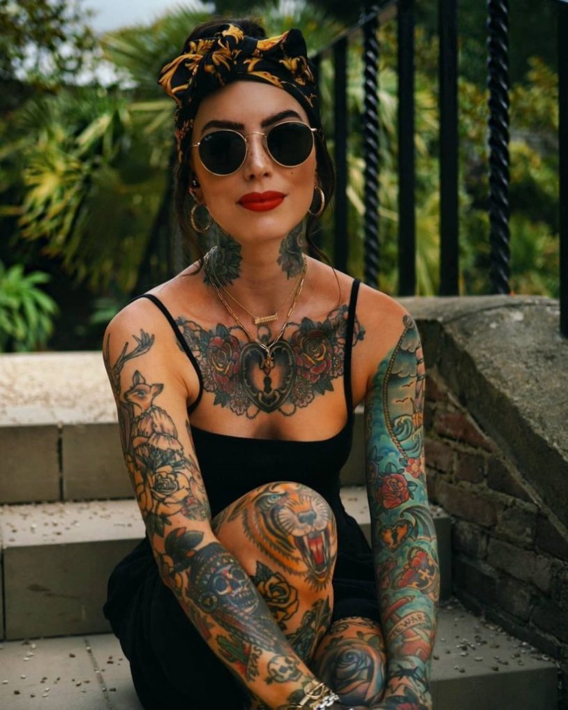 Women for 35 with tattoo image