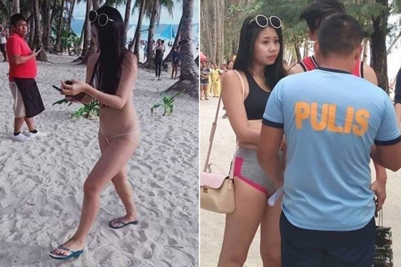Tourist was fined for a swimsuit