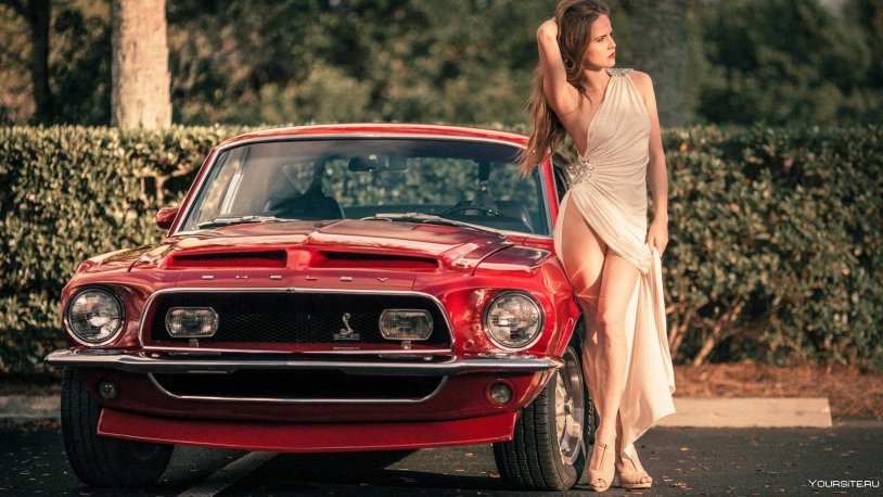 Ford Mustang 1969 Eleanor with a girl